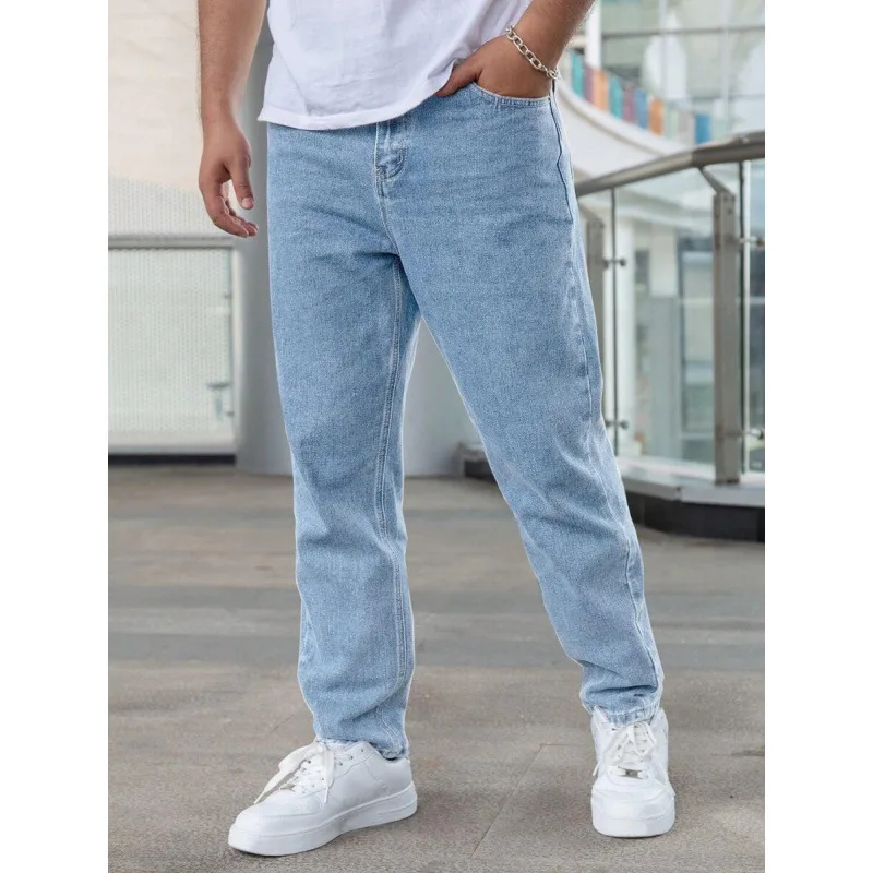 Loose Straight Men Pants Men's Jeans Casual Comfortable Fit Durable Straight Leg Trousers for Men Spring Season Neutral Wear
Loose Straight Men Pants Men's Jeans Casual Comfortable Fit Durable Straight Leg Trousers for Men Spring Season Neutral Wear