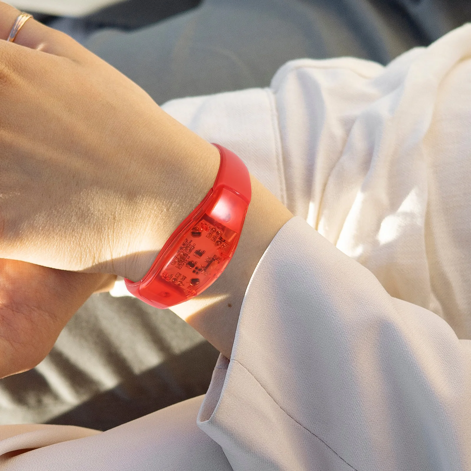 1pc LED Light up Bracelet Sound Control Flash PC Bangle for Festival Party Daekness (Red) LED Bracelet
1pc LED Light up Bracelet Sound Control Flash PC Bangle for Festival Party Daekness (Red) LED Bracelet