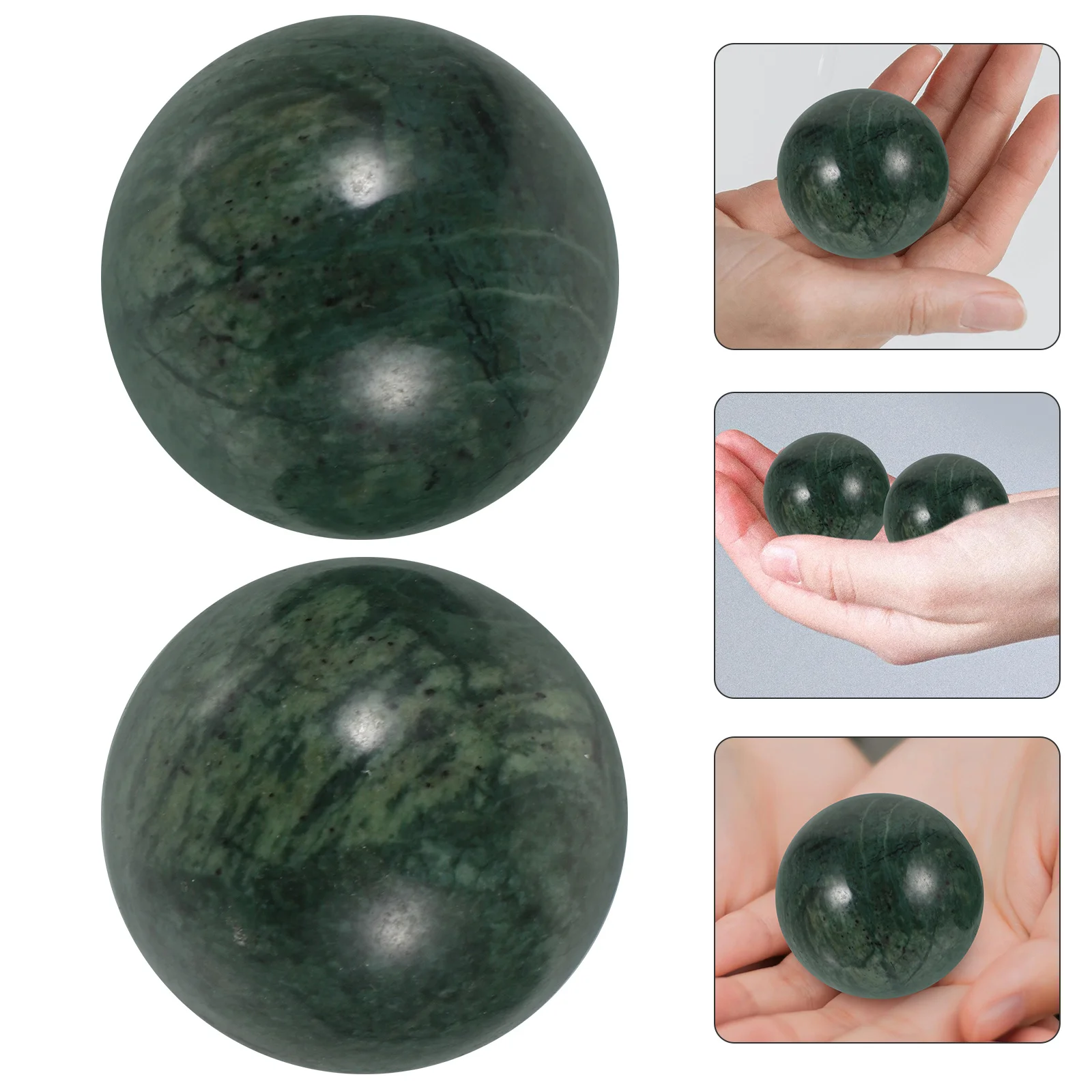 2Pcs Hand Exercise Balls Jade Fitness Massaging Balls for Palm Muscle Movement Portable Home Decoration Gift for Seniors
2Pcs Hand Exercise Balls Jade Fitness Massaging Balls for Palm Muscle Movement Portable Home Decoration Gift for Seniors