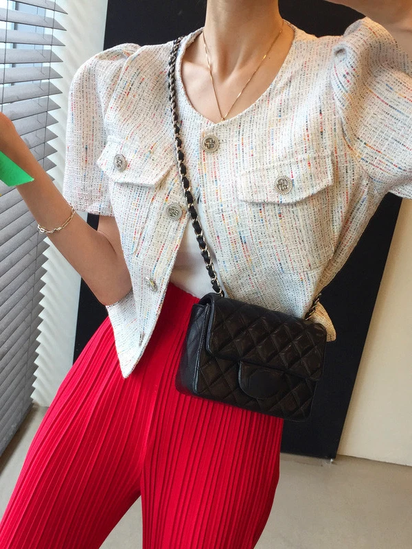 Chic Coarse Tweed ort Sve Button up Women's Jaet 2025 New Faion Cact Sle Bubble Sve round Ne ort Coat
Chic Coarse Tweed ort Sve Button up Women's Jaet 2025 New Faion Cact Sle Bubble Sve round Ne ort Coat