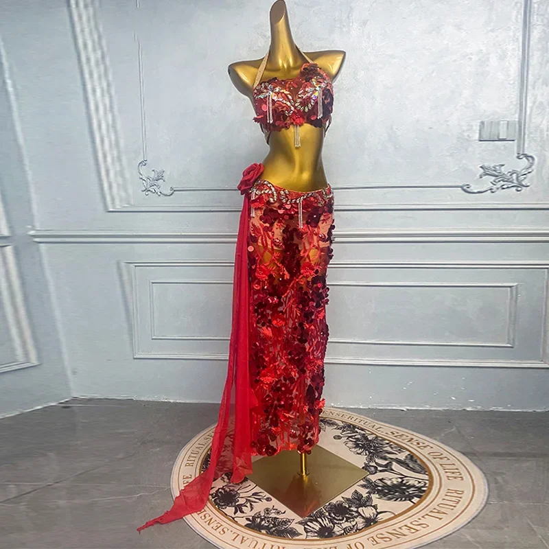 Adult Oriental Dance Sequin Set High-End Luxury Rhinestone Belly Dance Competition Professional Performance Costumes
Adult Oriental Dance Sequin Set High-End Luxury Rhinestone Belly Dance Competition Professional Performance Costumes