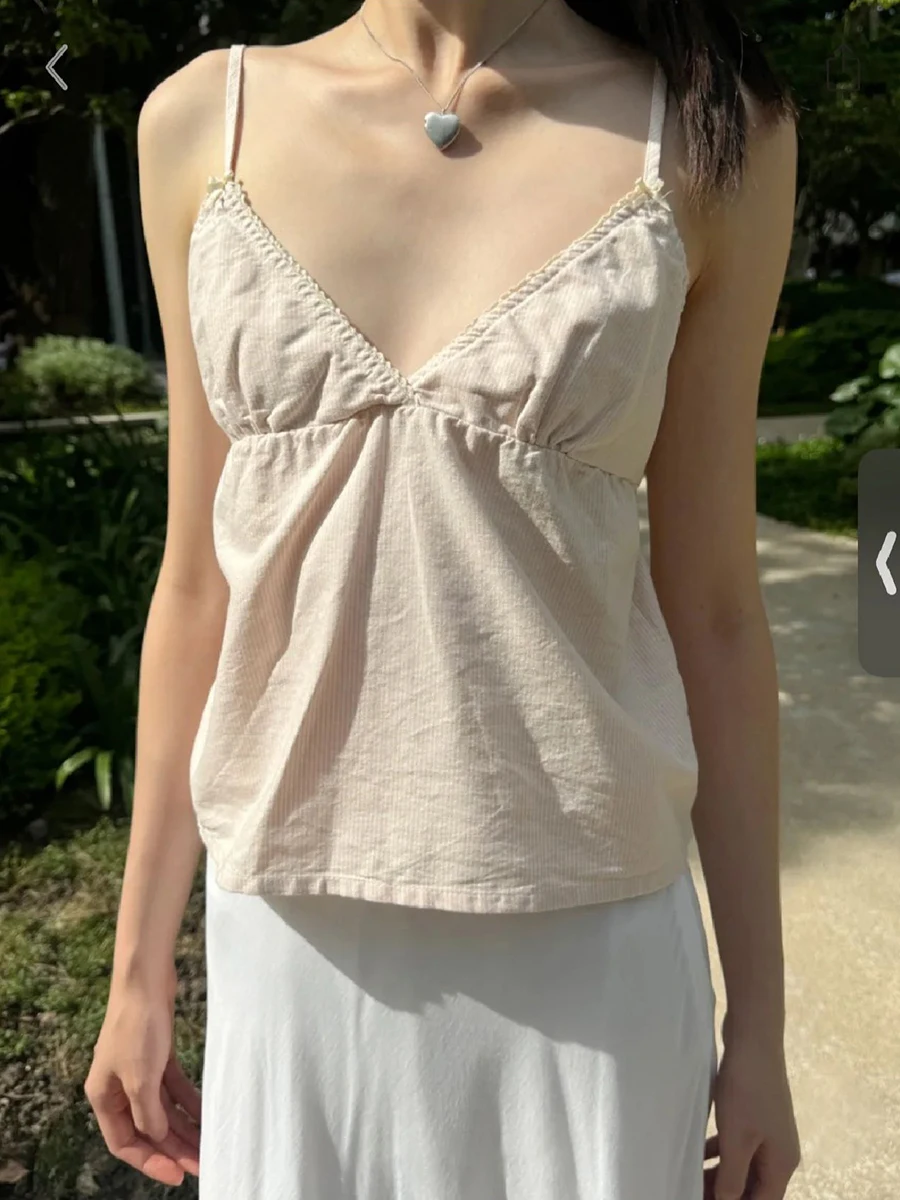 Pink Striped Lace-up Slim Tank Top Women Summer Sexy Lace Trim Bow V Neck Sleeveless Camis Vintage Sweet Cute Cotton Crop Tops
Pink Striped Lace-up Slim Tank Top Women Summer Sexy Lace Trim Bow V Neck Sleeveless Camis Vintage Sweet Cute Cotton Crop Tops