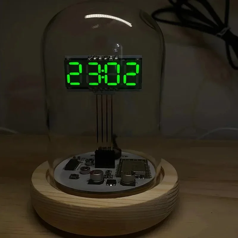 Handmade with Glass Cover Retro Glow Tube Clock Cyberpunk Desktop Creative Clock Technology Ornaments
Handmade with Glass Cover Retro Glow Tube Clock Cyberpunk Desktop Creative Clock Technology Ornaments