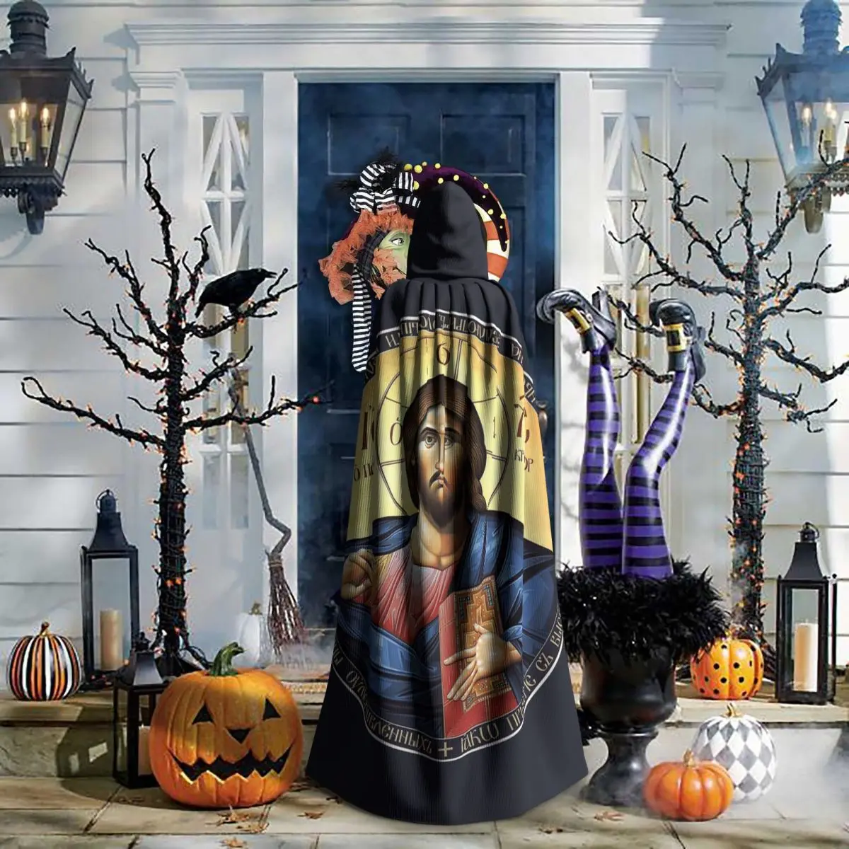 Christ Yeshua Jesus Christian Pantocrator Orthodox Icon Long Hooded Cloak Witch Medieval Costume Cosplay Cape HalloweenParty
Christ Yeshua Jesus Christian Pantocrator Orthodox Icon Long Hooded Cloak Witch Medieval Costume Cosplay Cape HalloweenParty