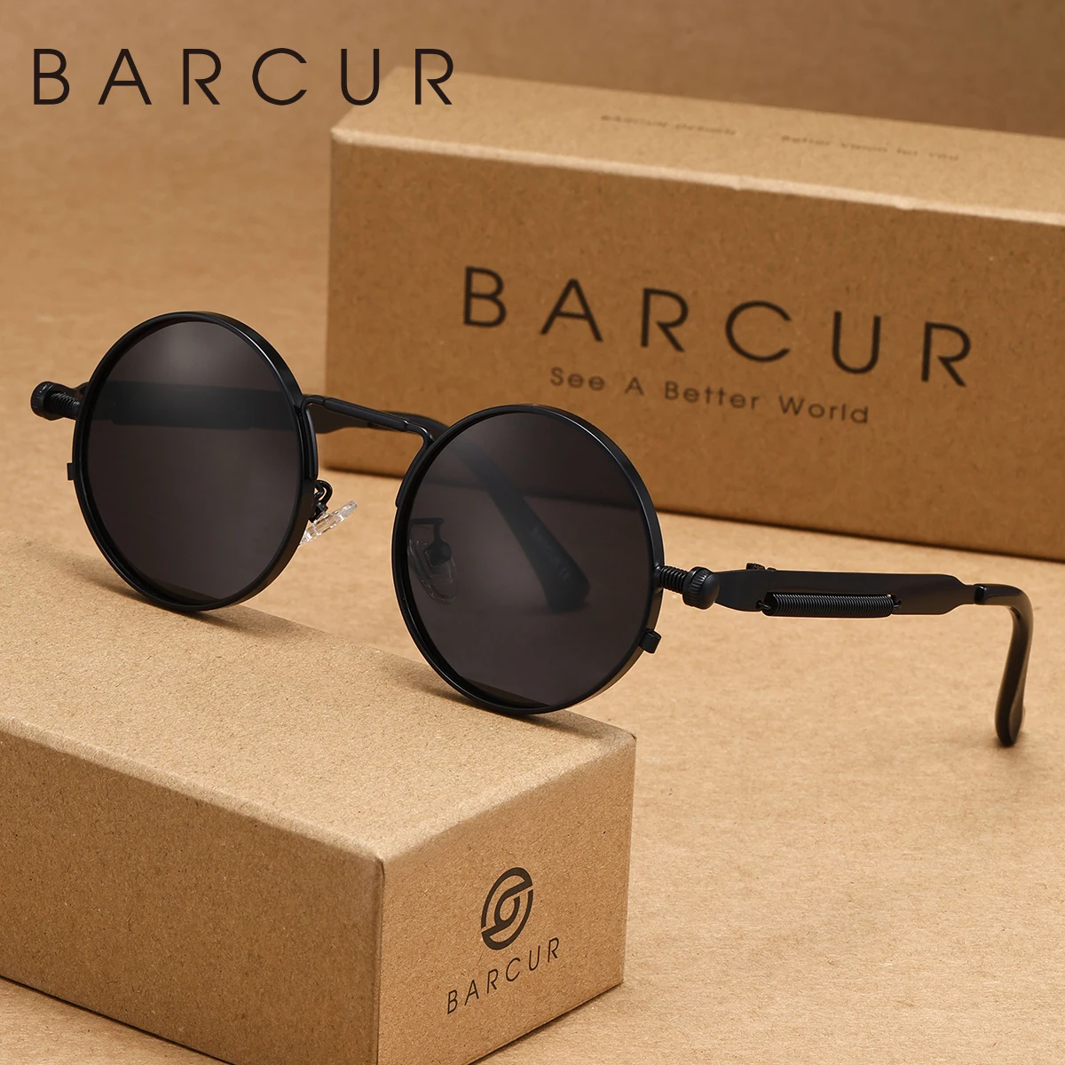 BARCUR женские солнцезащитные очки в круглой оправе в стиле ретро, модные украшения, брендовая упаковка, подарок, мужские солнцезащитные очки для вождения и игр
BARCUR женские солнцезащитные очки в круглой оправе в стиле ретро, модные украшения, брендовая упаковка, подарок, мужские солнцезащитные очки для вождения и игр