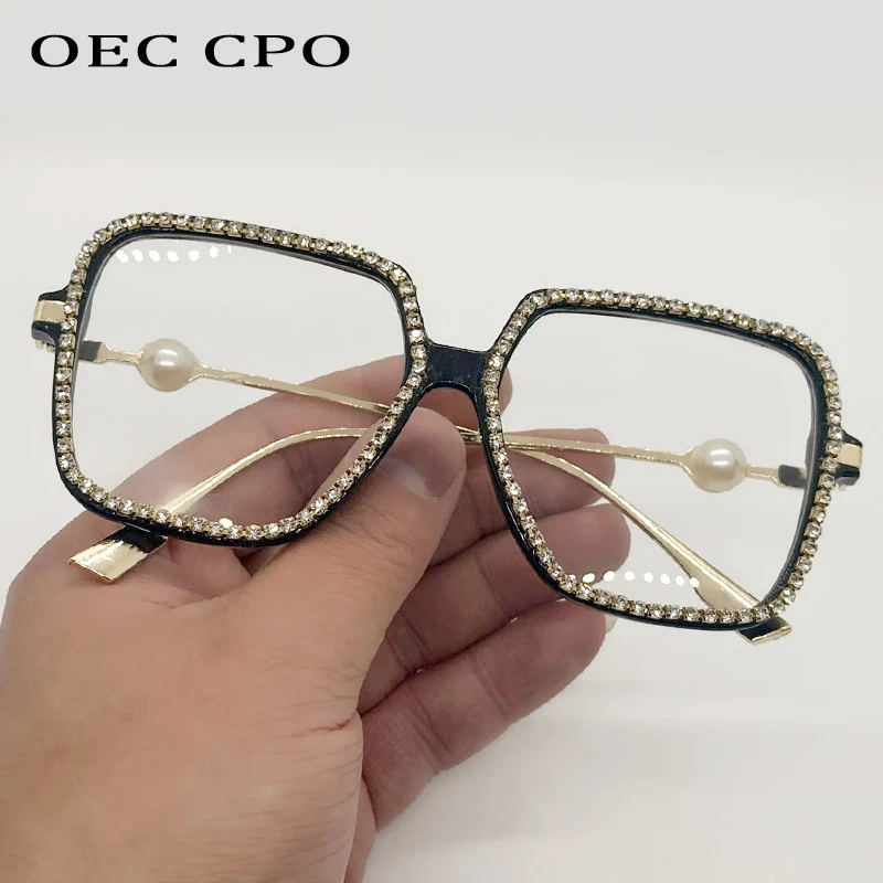 Diamond Square Glasses Frames 2025 Fashion Women Men Anti-blue Light Goggles Trend Pearl Large Frame Metal Optical Computer
Diamond Square Glasses Frames 2025 Fashion Women Men Anti-blue Light Goggles Trend Pearl Large Frame Metal Optical Computer