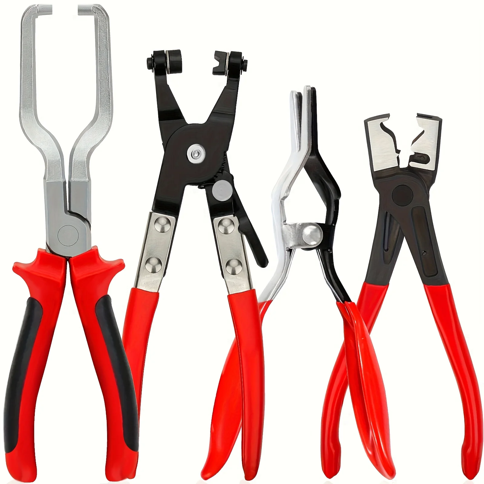 Professional Hose Clamp Pliers- Fuel Line Disconnection and Removal Tool Kit for Auto Repair
Professional Hose Clamp Pliers- Fuel Line Disconnection and Removal Tool Kit for Auto Repair