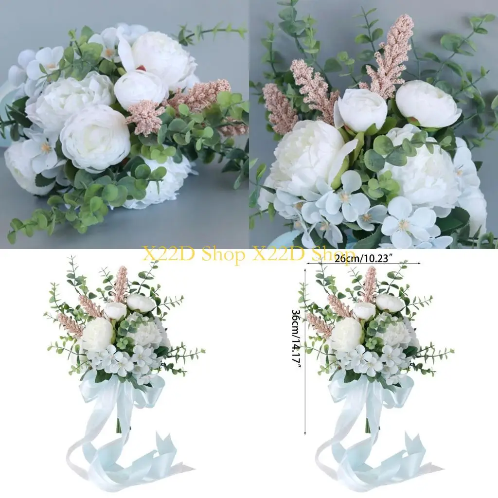 X22D Hand-made Rose Holding Bouquets Bride Bridesmaids Bouquets Artificial Flower
X22D Hand-made Rose Holding Bouquets Bride Bridesmaids Bouquets Artificial Flower