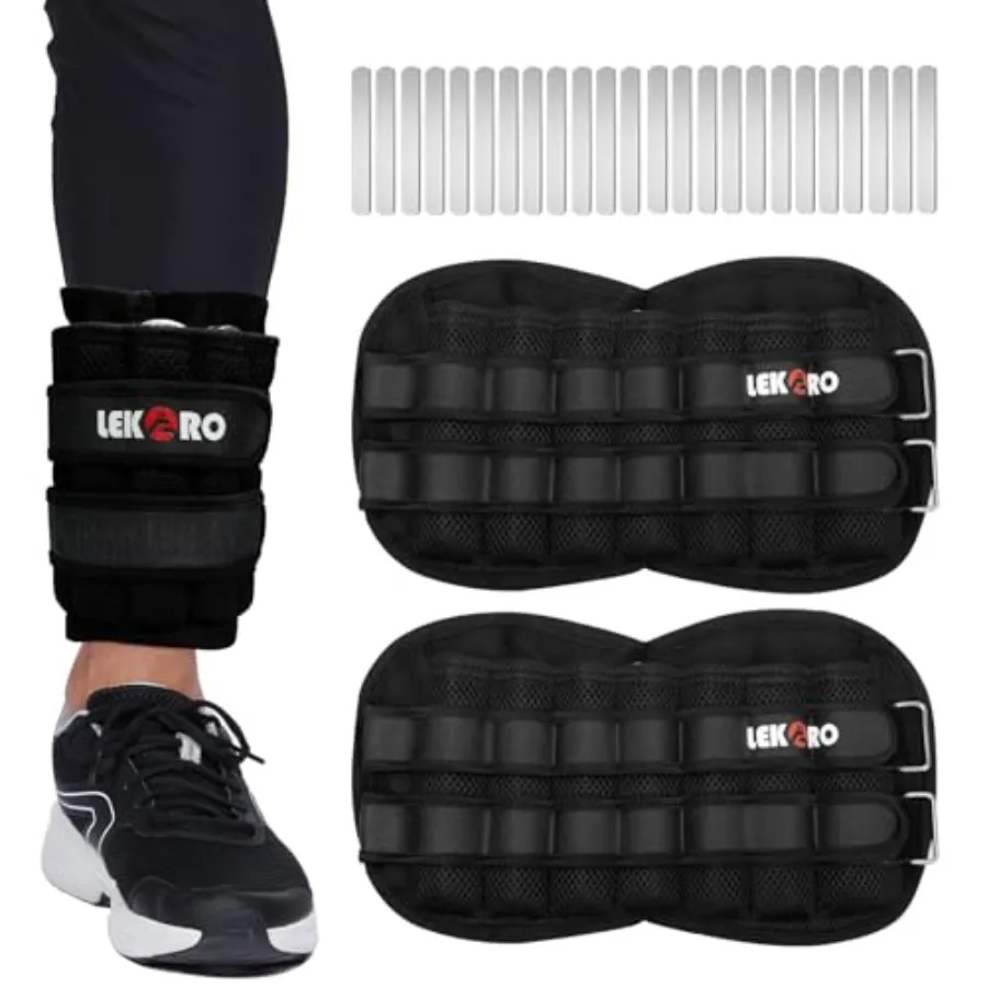 Adjustable Ankle Weights and Wrist Weights for Women Men 1 Pair Removable Weighted Plate Arm Leg Weights for Walking Running Pi
Adjustable Ankle Weights and Wrist Weights for Women Men 1 Pair Removable Weighted Plate Arm Leg Weights for Walking Running Pi