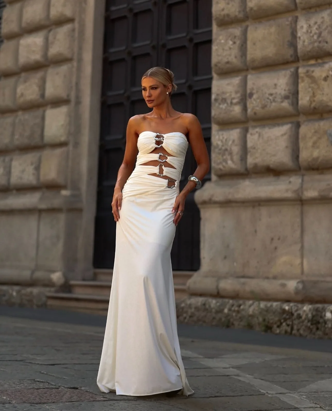 Customized Fashion Mermaid Sweetheart Sequined Evening Dresses Temperament Jersey Pleats White Vestido De Festa Vestid
Customized Fashion Mermaid Sweetheart Sequined Evening Dresses Temperament Jersey Pleats White Vestido De Festa Vestid