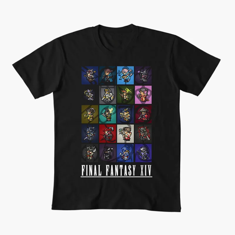 FF14 Pixel Art Final Fantasy XIV Gift T shirt for RPG gamer 100% cotton Short Sleeve Graphic Clothes 0508 All size tops S-6XL
FF14 Pixel Art Final Fantasy XIV Gift T shirt for RPG gamer 100% cotton Short Sleeve Graphic Clothes 0508 All size tops S-6XL