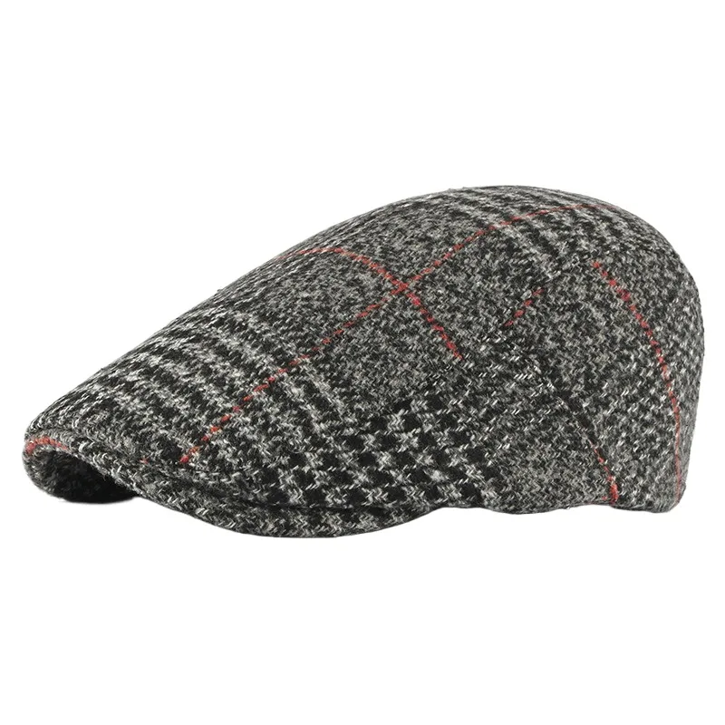 Spring Autumn Winter Woolen Men's Beret Korean Style Plaid Peaked Cap Women's British Retro Fashion Advance Hats Fashion
Spring Autumn Winter Woolen Men's Beret Korean Style Plaid Peaked Cap Women's British Retro Fashion Advance Hats Fashion