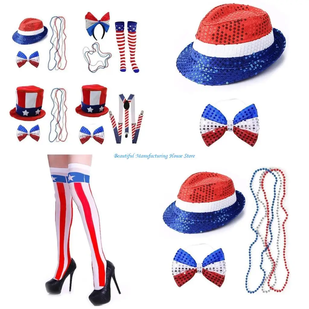 E56A Independance Day Uncle-Sam Costume Set Cosplays Accessory for Gilrs Women
E56A Independance Day Uncle-Sam Costume Set Cosplays Accessory for Gilrs Women