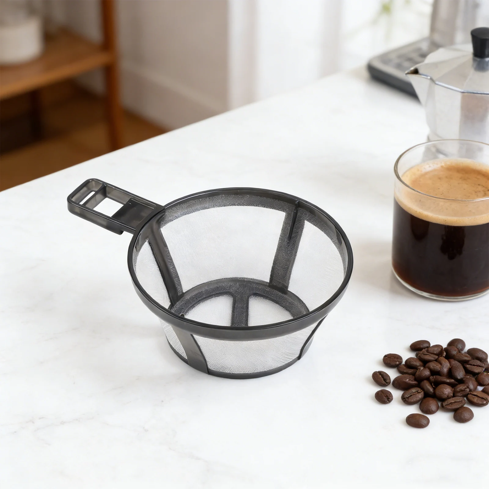 1PC Reusable Coffee Pot Filter Holder Mesh Basket Coffeeware Spoon Strainer Tea Brewer Strainer Home Kitchen Accessories
1PC Reusable Coffee Pot Filter Holder Mesh Basket Coffeeware Spoon Strainer Tea Brewer Strainer Home Kitchen Accessories