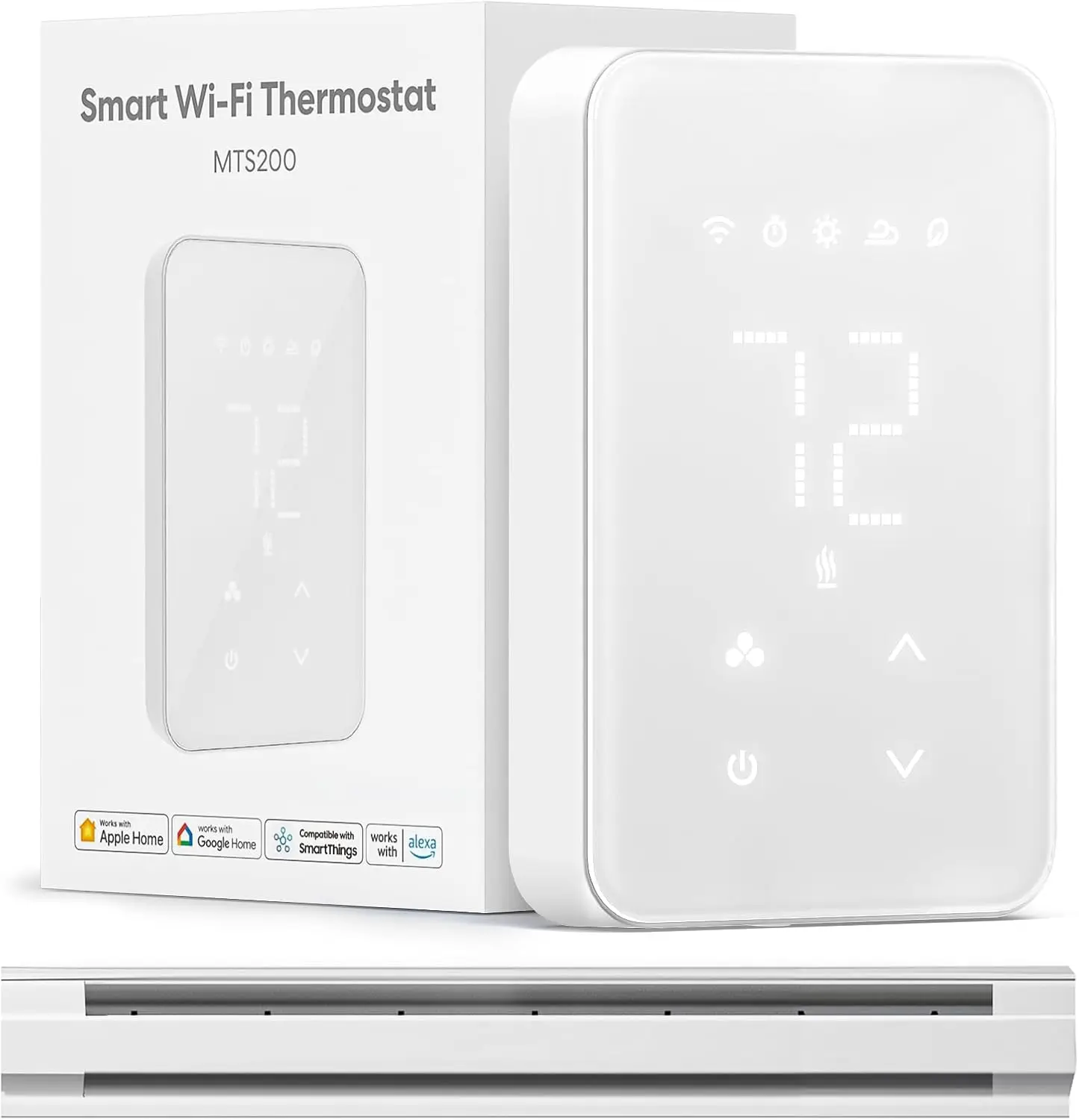 Smart Thermostat for Electric Heaters, Works with Alexa, Google Home, HomeKit, Wi-Fi Programmable, Easy Install, Energy Saving
Smart Thermostat for Electric Heaters, Works with Alexa, Google Home, HomeKit, Wi-Fi Programmable, Easy Install, Energy Saving