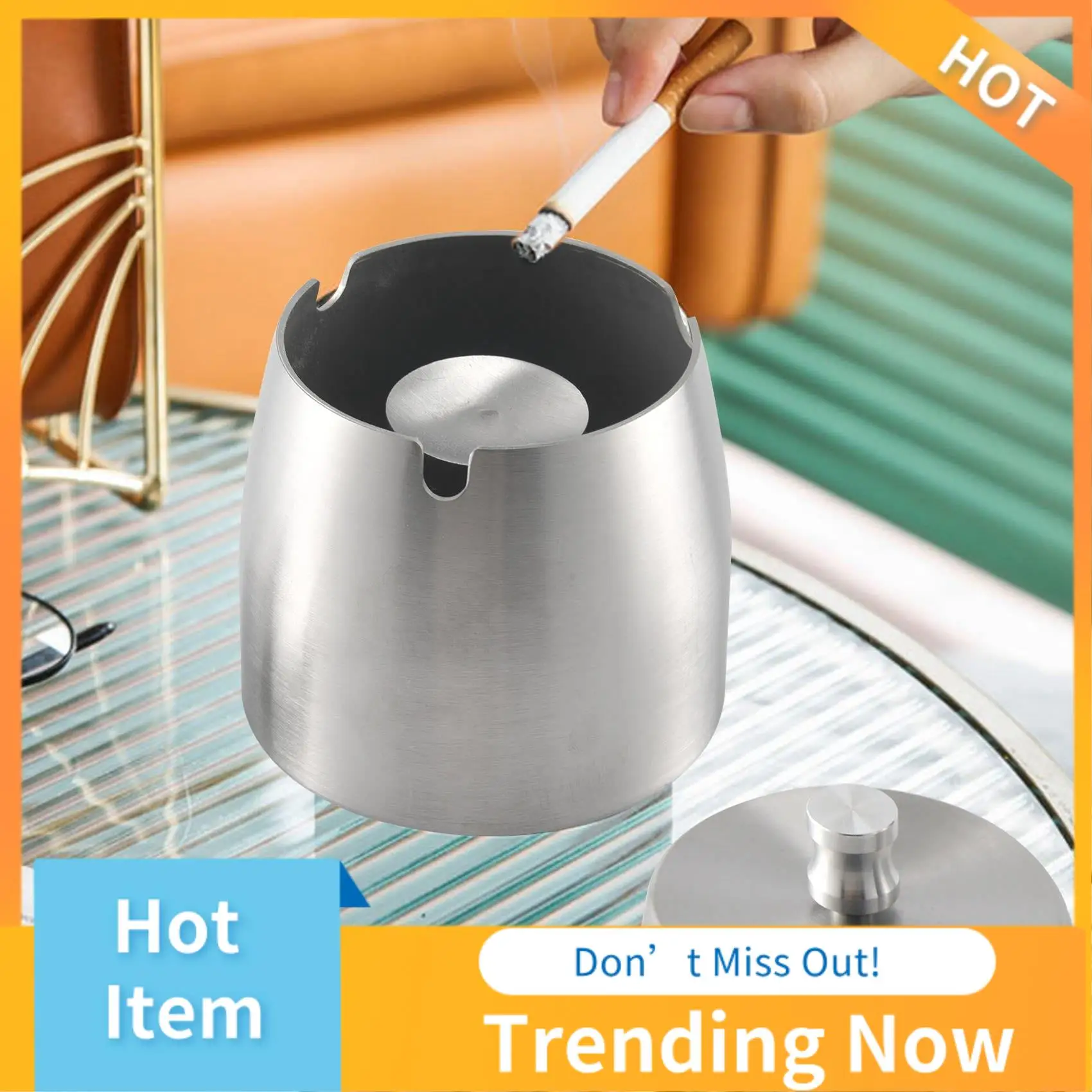 BBNV-Outdoor Ashtray With Lid For Cigarettes Stainless Steel Windproof Rainproof Ashtray For Outside Home Table Bar KTV
BBNV-Outdoor Ashtray With Lid For Cigarettes Stainless Steel Windproof Rainproof Ashtray For Outside Home Table Bar KTV