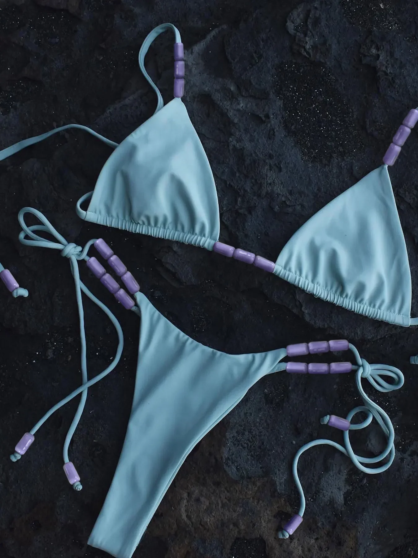 Sexy Bikini Swimwear Deep V-Cut Swimsuit Women Beach Vacation Casual Female Bead Halter Thin Strap Bathing Suit Summer
Sexy Bikini Swimwear Deep V-Cut Swimsuit Women Beach Vacation Casual Female Bead Halter Thin Strap Bathing Suit Summer