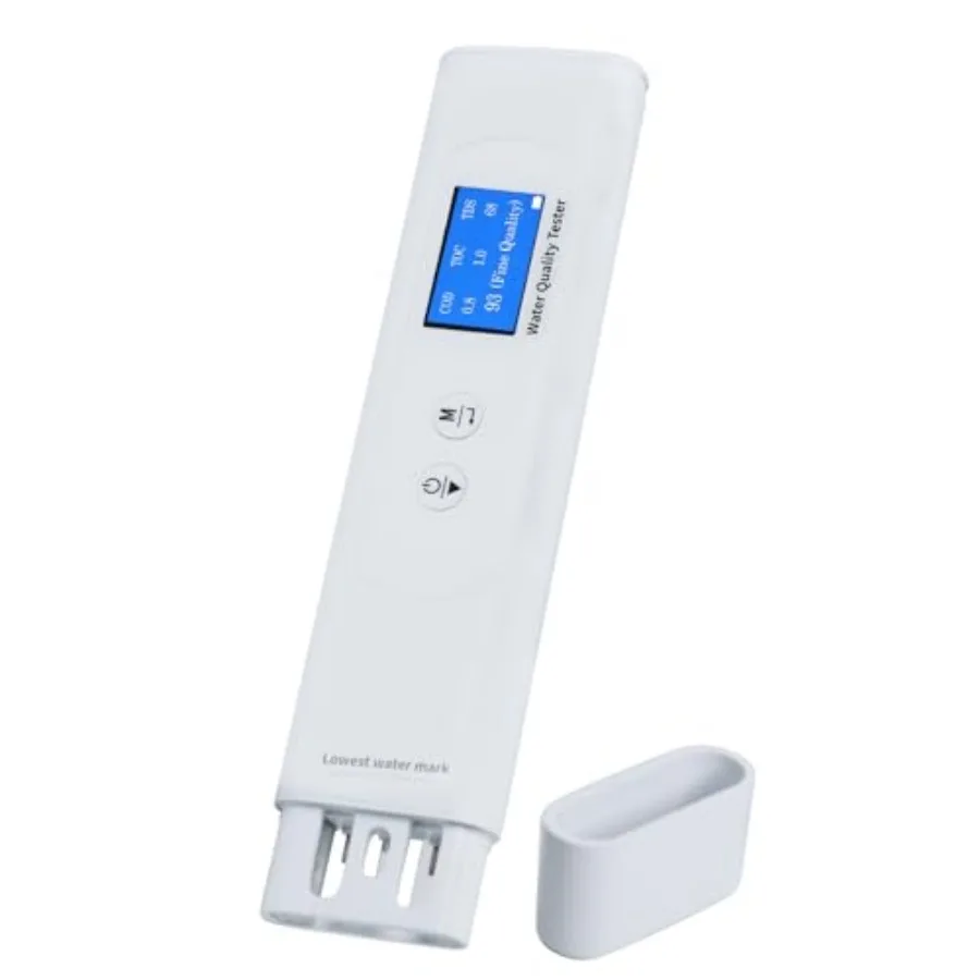 Портативный тестер качества воды 6-в-1: TDS, TOC, COD, EC, UV275, температура и TDS. Цифровой измеритель качества питьевой воды.
Портативный тестер качества воды 6-в-1: TDS, TOC, COD, EC, UV275, температура и TDS. Цифровой измеритель качества питьевой воды.
