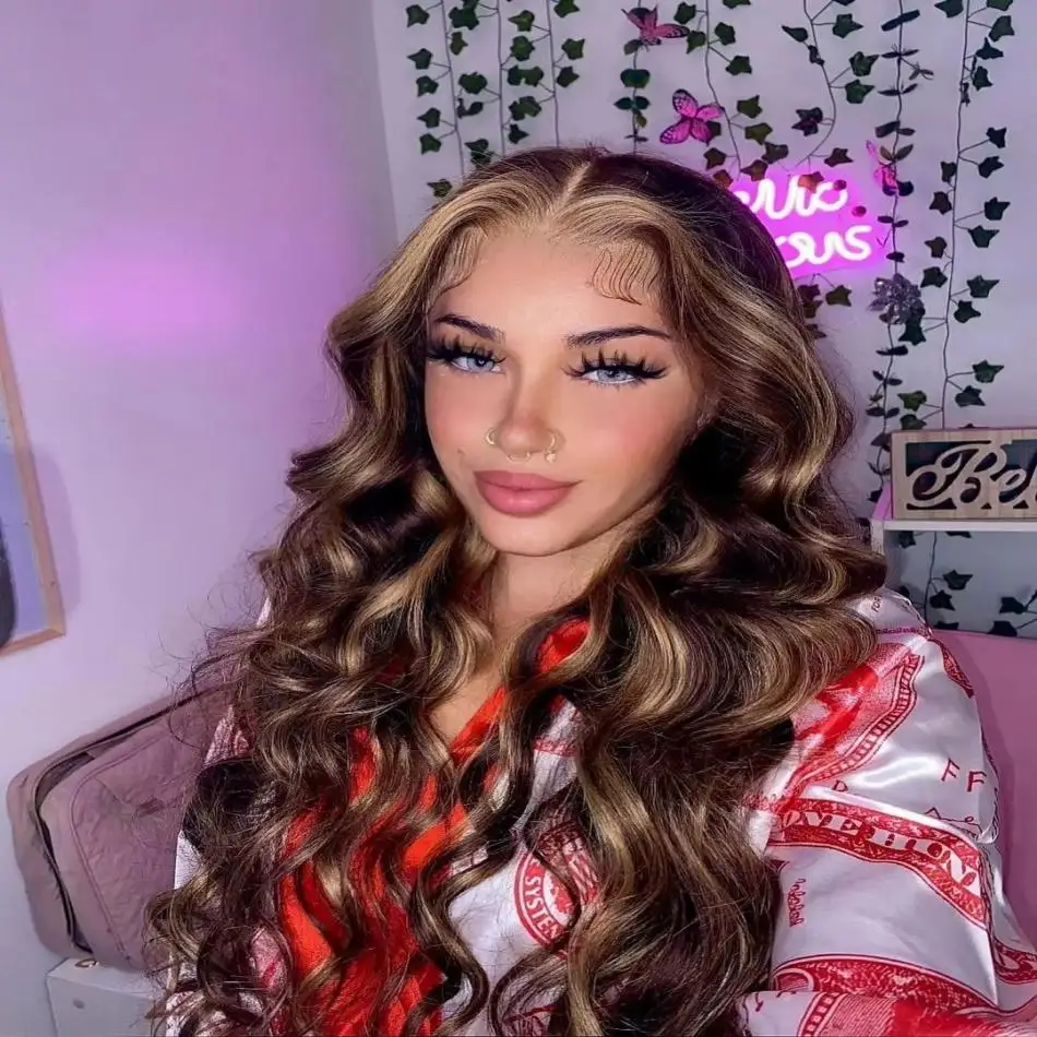 HD Lace Frontal Wig Highlight Colored Body Wave 13x4 13x6 Brazilian Transparent 30 40 Inch PrePlucked Human Hair For Women
HD Lace Frontal Wig Highlight Colored Body Wave 13x4 13x6 Brazilian Transparent 30 40 Inch PrePlucked Human Hair For Women
