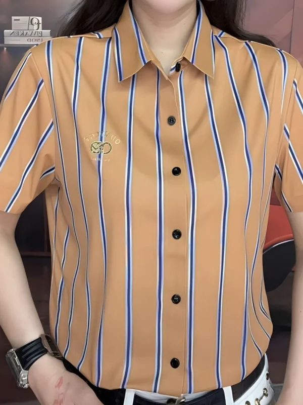 Мужская рубашка Slim Fit с коротким рукавом, в полоску, модная, универсальная, летняя новинка, приятная к телу, дышащая, с охлаждающим эффектом.
Мужская рубашка Slim Fit с коротким рукавом, в полоску, модная, универсальная, летняя новинка, приятная к телу, дышащая, с охлаждающим эффектом.
