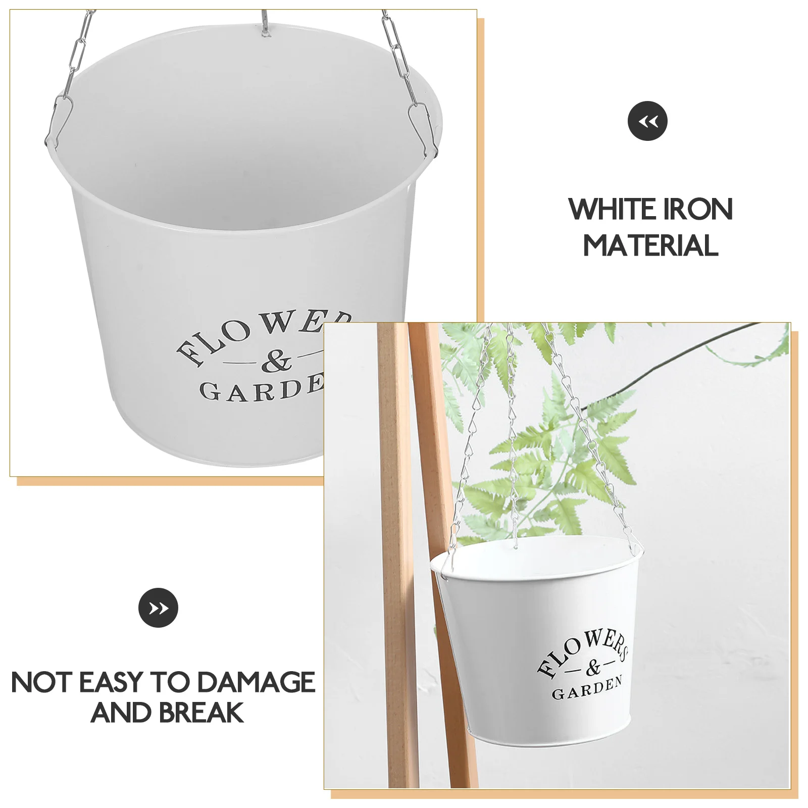 Macrame Plant Hanger Metal Hanging Bucket Iron Gardening Flower Vessel Galvanized Planter
Macrame Plant Hanger Metal Hanging Bucket Iron Gardening Flower Vessel Galvanized Planter