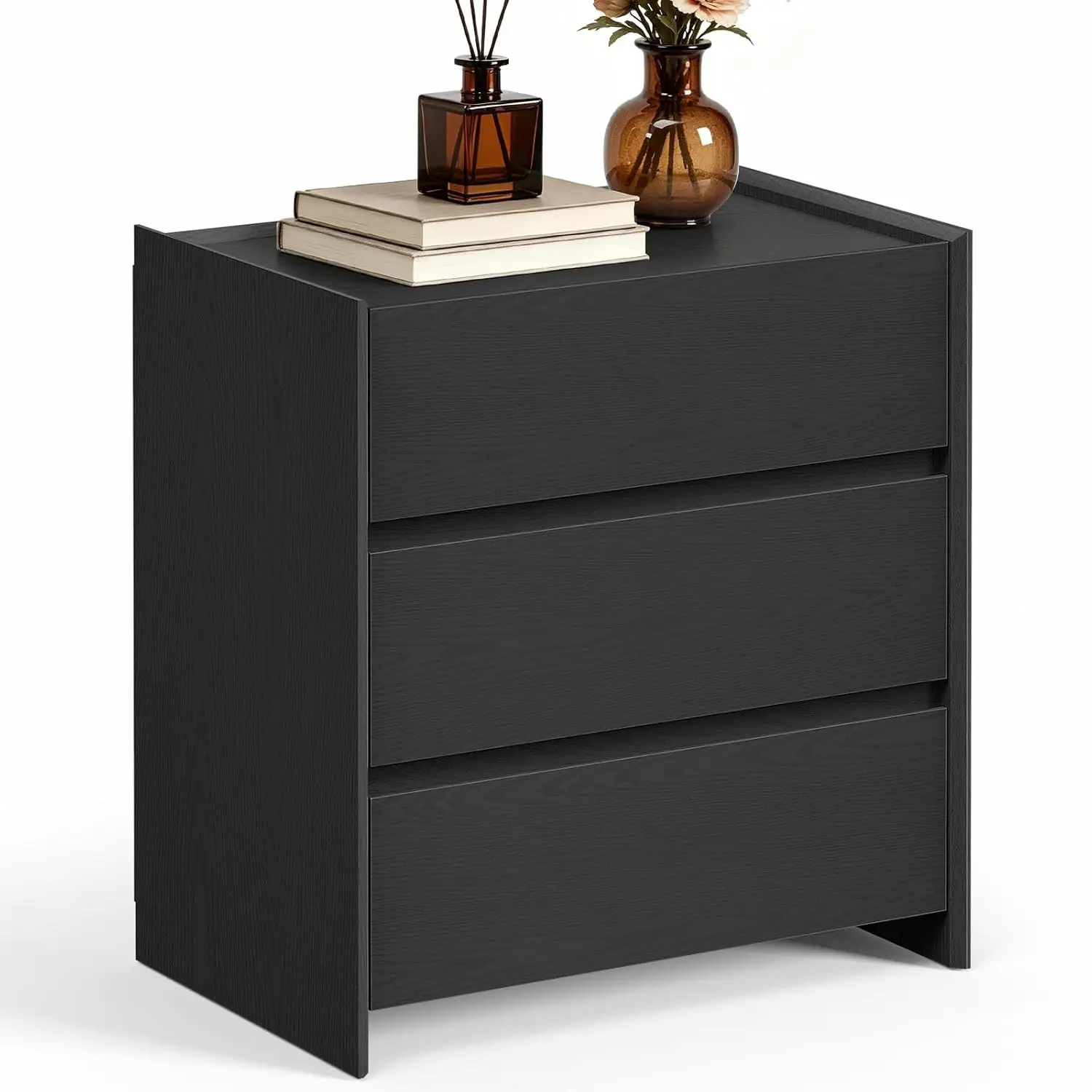 Black Night Stand with 3 Drawer, Modern Wood Nightstand with Spacious Storage, Smooth Glide Drawers Sturdy Bedside, Customized
Black Night Stand with 3 Drawer, Modern Wood Nightstand with Spacious Storage, Smooth Glide Drawers Sturdy Bedside, Customized