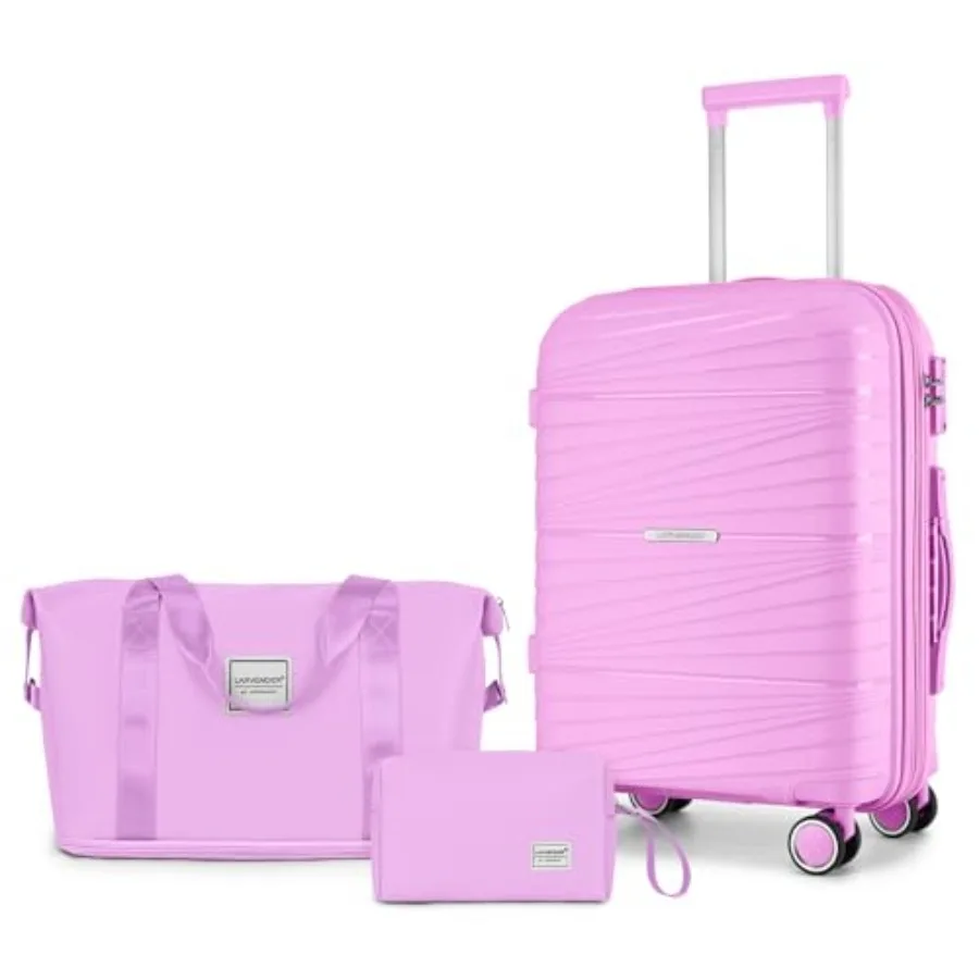 Carry On Luggage 22x14x9 Airline Approved, 20 Inch Hardshell and Lightweight PP Carry On Suitcase for Women with Spinner Wheels
Carry On Luggage 22x14x9 Airline Approved, 20 Inch Hardshell and Lightweight PP Carry On Suitcase for Women with Spinner Wheels