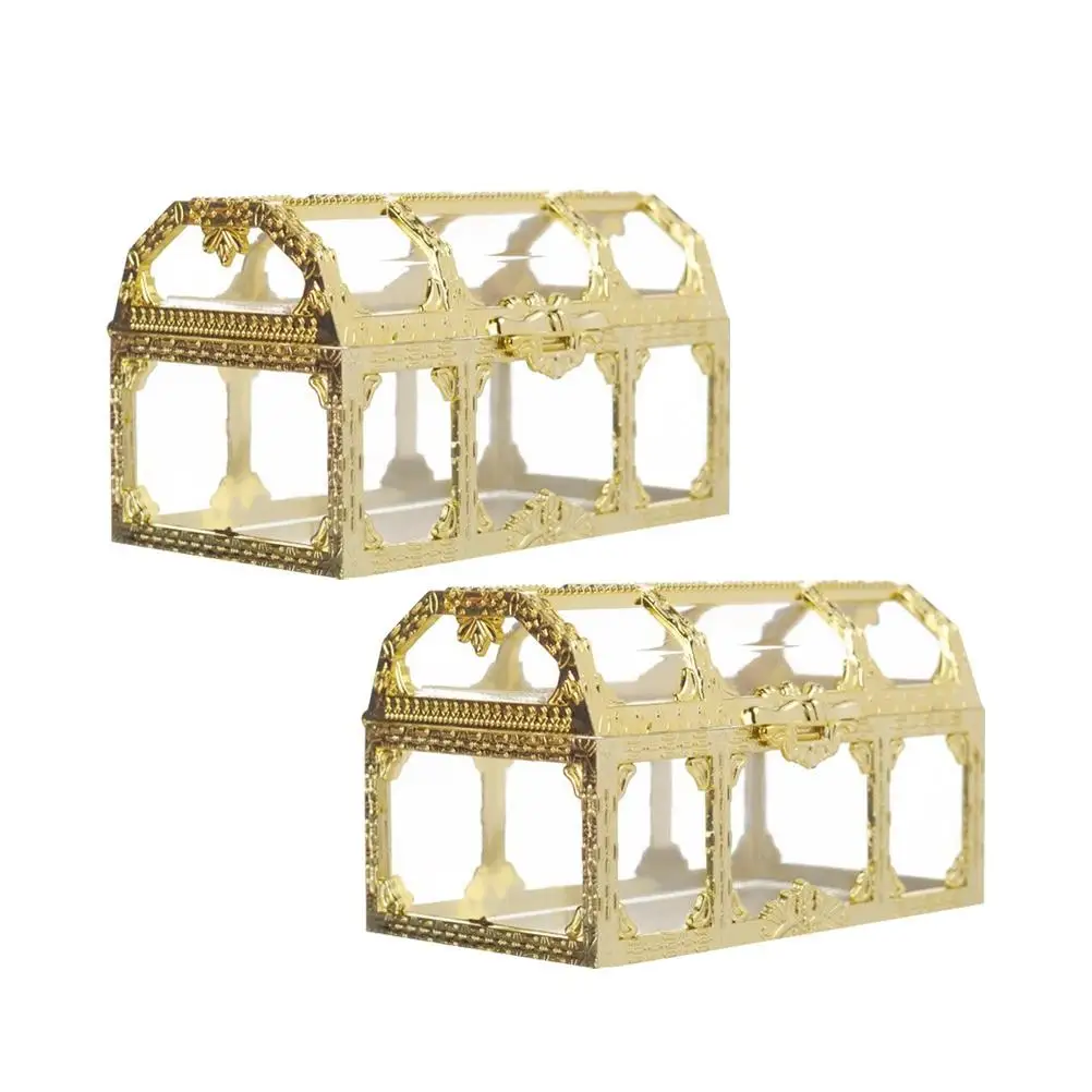 12pcs Transparent Candy Box Creative Beautiful Treasure Box for Wedding Party Festival (Golden, Large Size)
12pcs Transparent Candy Box Creative Beautiful Treasure Box for Wedding Party Festival (Golden, Large Size)