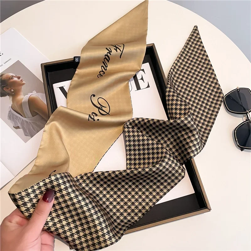 Fashion Headbands Silk Neck Scarves For Women Long Hairband Print Bag Scarfs Neckerchief Hair Ribbons Tie Scarf Ladies 14x145cm
Fashion Headbands Silk Neck Scarves For Women Long Hairband Print Bag Scarfs Neckerchief Hair Ribbons Tie Scarf Ladies 14x145cm