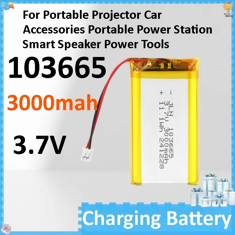 5pcs 103665 3.7v 3000mAh Battery for Portable Projector Car Accessories Portable Power Station Smart Speaker Power Tools
5pcs 103665 3.7v 3000mAh Battery for Portable Projector Car Accessories Portable Power Station Smart Speaker Power Tools