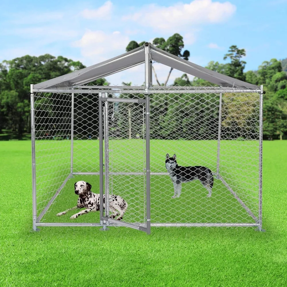 Very /Outdoor Dog Kennel, Heavy Duty Galvanized Mesh Steel Fence Dog Playpen, Puppy Exercise Pen Dog Run Cage W/UV & Waterproof 
Very /Outdoor Dog Kennel, Heavy Duty Galvanized Mesh Steel Fence Dog Playpen, Puppy Exercise Pen Dog Run Cage W/UV & Waterproof