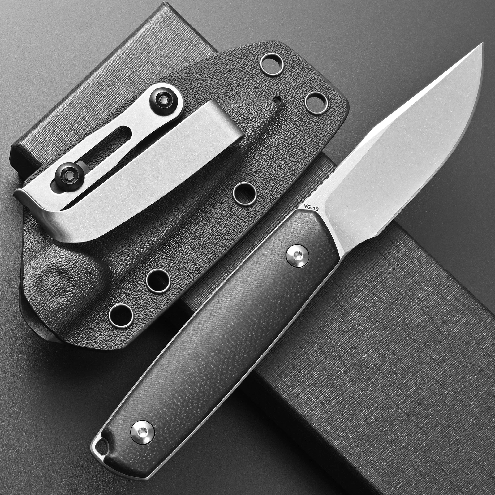 Eafengrow EF167 Fixed Blade Knife VG-10 Steel Blade Micarta Handle with Kydex sheath Small EDC Fix Knifes for Outdoor Camping
Eafengrow EF167 Fixed Blade Knife VG-10 Steel Blade Micarta Handle with Kydex sheath Small EDC Fix Knifes for Outdoor Camping