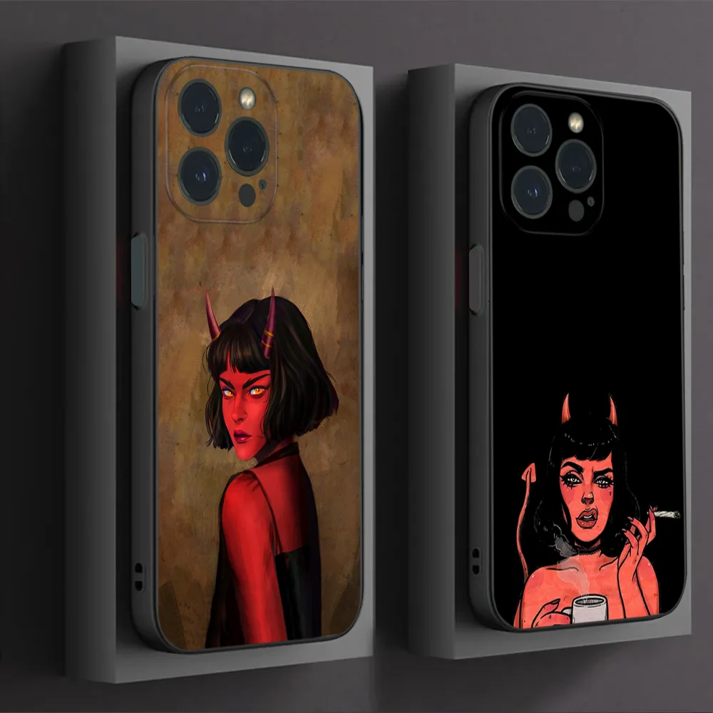 Fashion Devil Woman Phone Case For IPhone16 15 14 13 12 Mini 11 Pro XS Max X XR SE5 6 7 8 Plus Soft Silicone Cover
Fashion Devil Woman Phone Case For IPhone16 15 14 13 12 Mini 11 Pro XS Max X XR SE5 6 7 8 Plus Soft Silicone Cover