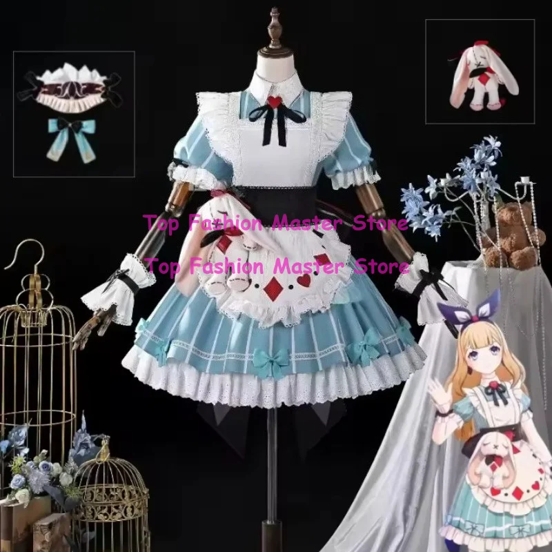 Genshin Impact Alice Cosplay Costume Maid Outfit Headwear Miliastra Wonderland Fairyland Prom Halloween Party Women Dress
Genshin Impact Alice Cosplay Costume Maid Outfit Headwear Miliastra Wonderland Fairyland Prom Halloween Party Women Dress