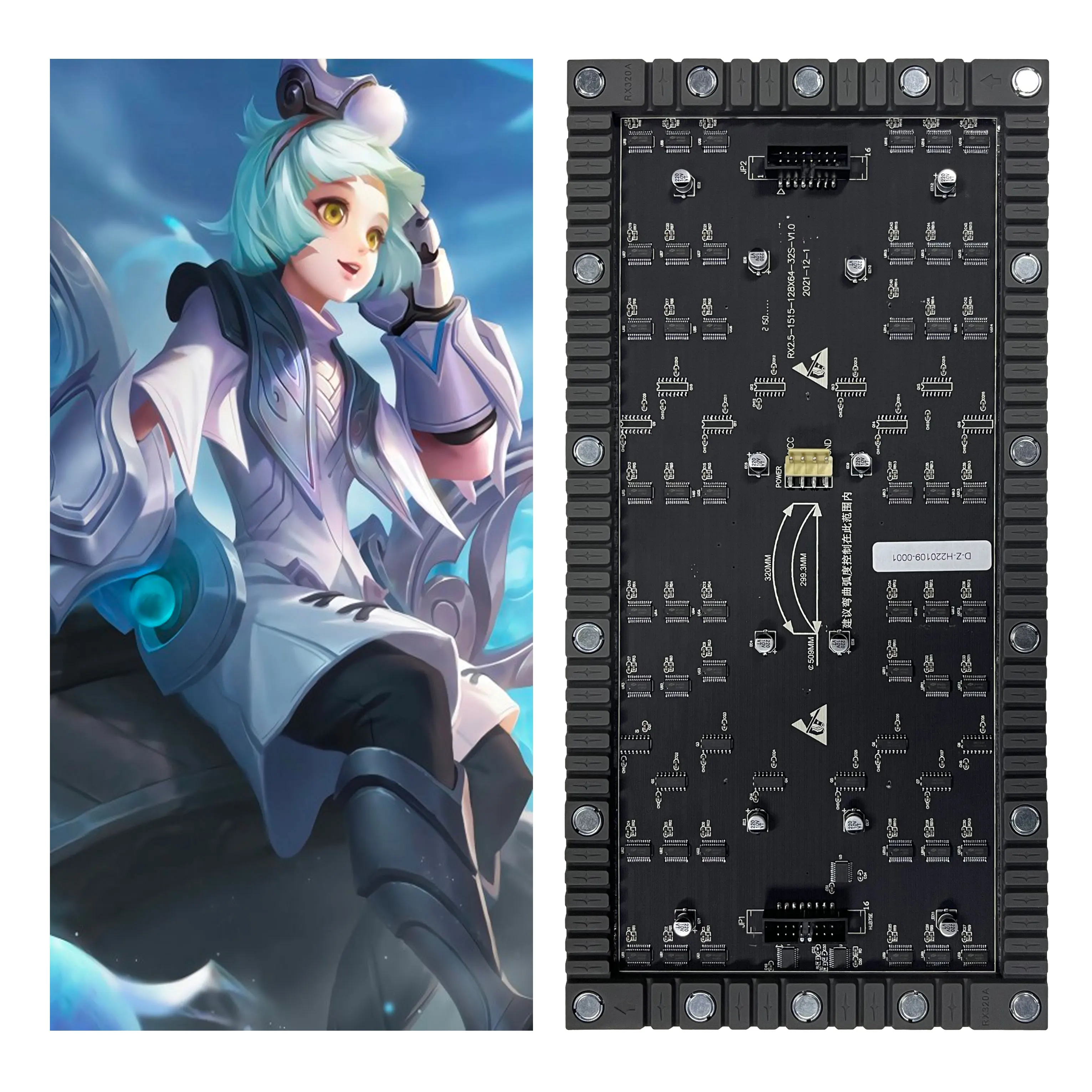 Крытая полноцветная светодиодная гибкая панель P2.5 SMD RGB 320X160 мм, мягкий гибкий светодиодный модуль дисплея P2.5
Крытая полноцветная светодиодная гибкая панель P2.5 SMD RGB 320X160 мм, мягкий гибкий светодиодный модуль дисплея P2.5