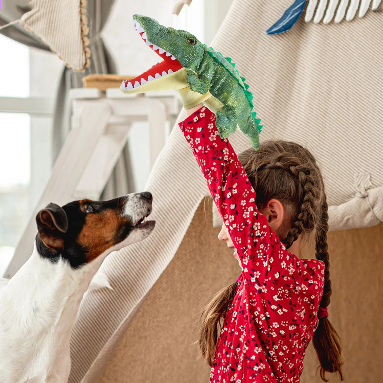Hand Puppet Soft PP Cotton Stuffed Interactive Role Play for Storytelling Kids Classroom Performance Prop
Hand Puppet Soft PP Cotton Stuffed Interactive Role Play for Storytelling Kids Classroom Performance Prop