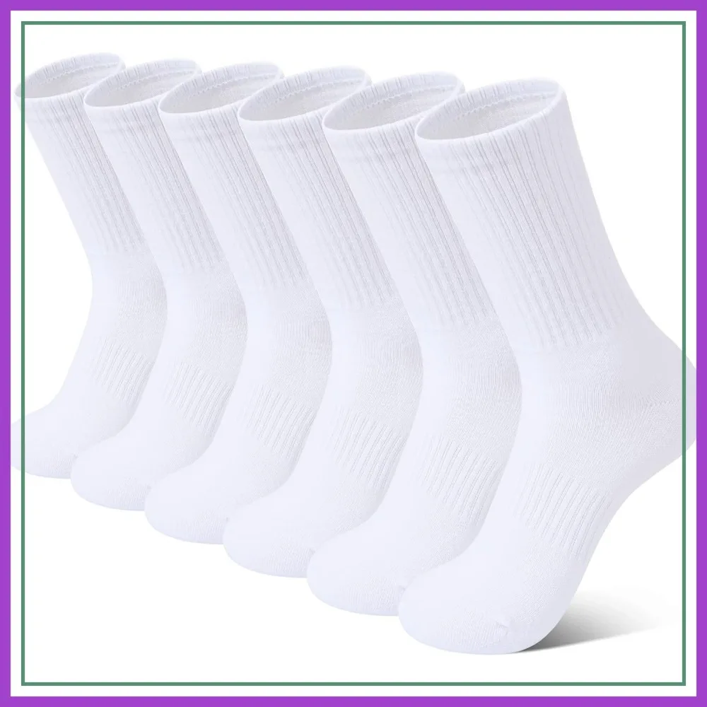 6 Pairs Kids Athletic Cotton Crew Socks with Retro Stripes for Boys Girls
6 Pairs Kids Athletic Cotton Crew Socks with Retro Stripes for Boys Girls