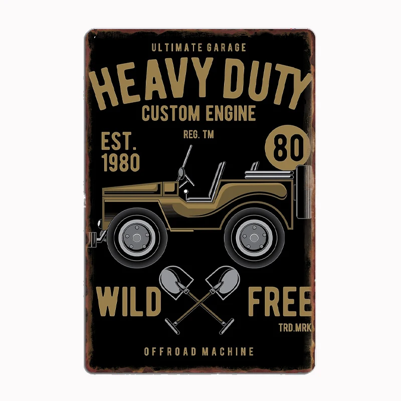 Heavy Duty Off-Road Custom Engin Metal Sign Poster Garage Room Decor Automobile Club Custom Tin Vintage Home Decor
Heavy Duty Off-Road Custom Engin Metal Sign Poster Garage Room Decor Automobile Club Custom Tin Vintage Home Decor