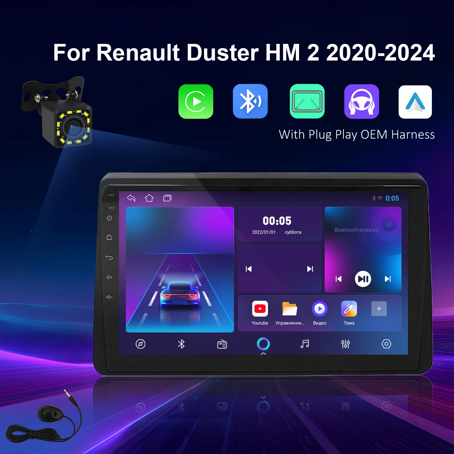 Android 14 Carplay Auto For Renault Duster HM 2 2020 2021 - 2024 Car Radio Navigation Video Player QLED Screen Stereo Multimedia
Android 14 Carplay Auto For Renault Duster HM 2 2020 2021 - 2024 Car Radio Navigation Video Player QLED Screen Stereo Multimedia