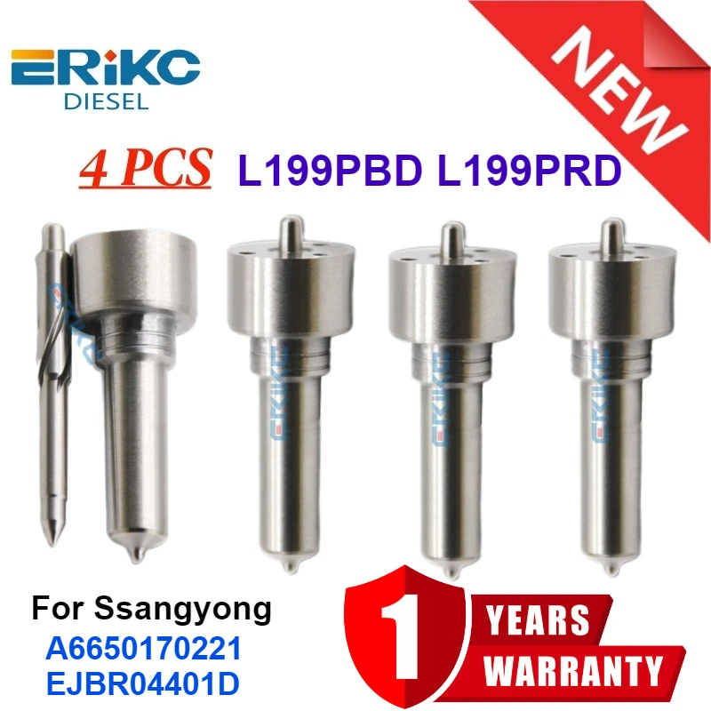 4PCS Sprayer Nozzle Diesel L199PRD Nozzle Sprayer L199PBD for Ssangyong A6650170221 EJBR04401D Kyron 2.7L Rexton/Rodius
4PCS Sprayer Nozzle Diesel L199PRD Nozzle Sprayer L199PBD for Ssangyong A6650170221 EJBR04401D Kyron 2.7L Rexton/Rodius