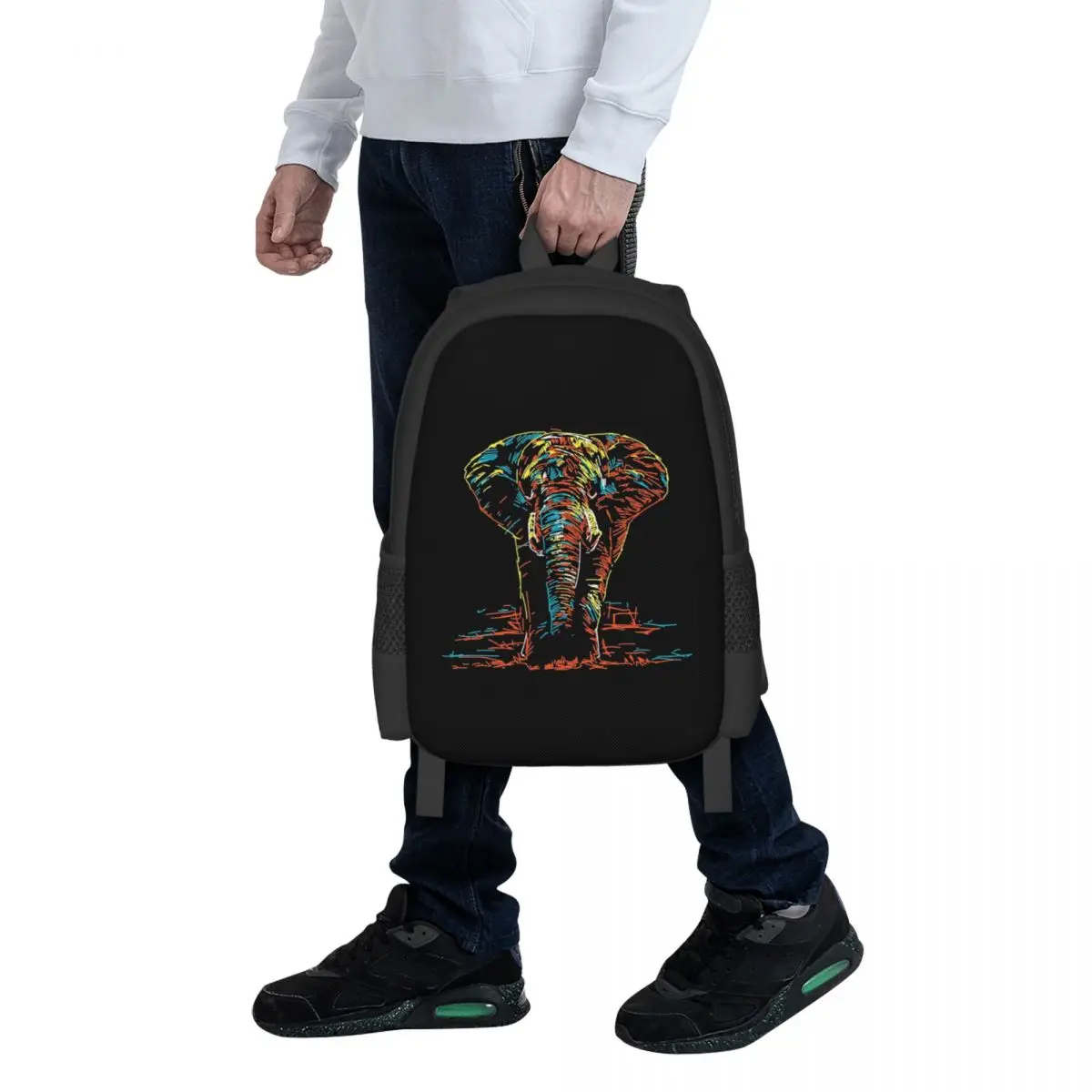 Colourful Abstract Elephant Neon Illustration Student Backpack School Bag Hiking Travel Daypack for Bookbag Shoulder Bags
Colourful Abstract Elephant Neon Illustration Student Backpack School Bag Hiking Travel Daypack for Bookbag Shoulder Bags
