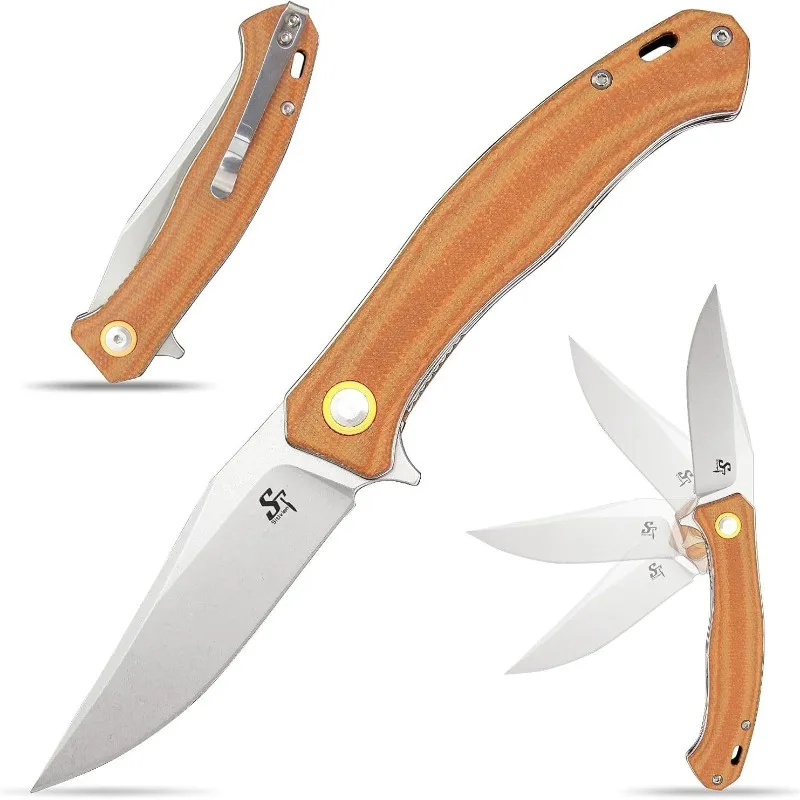 ST112 Folding Pocket Outdoor Camping Survival Knife Sharp Blade D2 Hunting Portable Self-defense Knives Utility Fruit EDC Tools
ST112 Folding Pocket Outdoor Camping Survival Knife Sharp Blade D2 Hunting Portable Self-defense Knives Utility Fruit EDC Tools