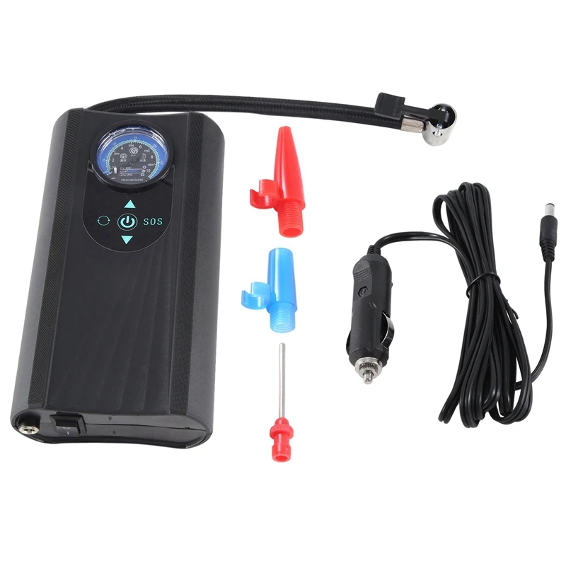 1 PCS Black Universal Car Air Pump Portable Car Air Pump Tire Inflator Air Compressor
1 PCS Black Universal Car Air Pump Portable Car Air Pump Tire Inflator Air Compressor