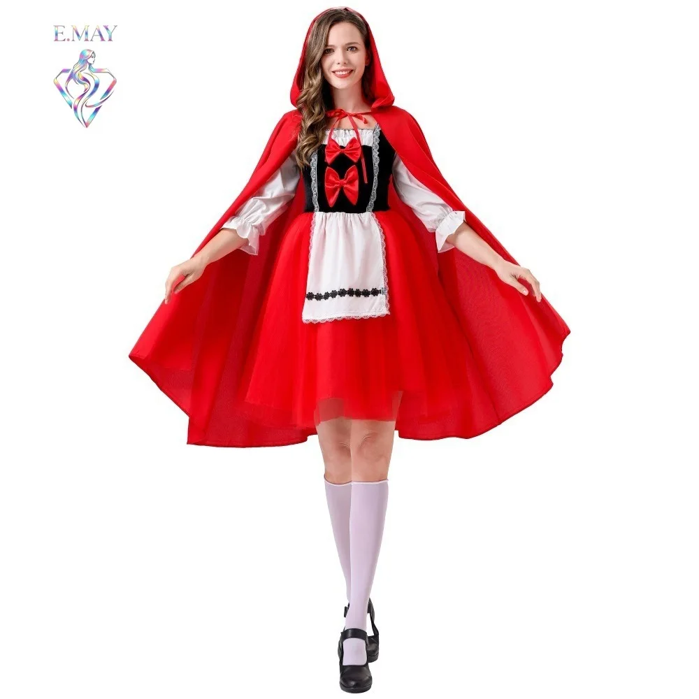 Adult Women's Halloween Dress Little Red Riding Hood Maid Costume Role-playing Outfit Elegant Ethnic Stage Costume
Adult Women's Halloween Dress Little Red Riding Hood Maid Costume Role-playing Outfit Elegant Ethnic Stage Costume