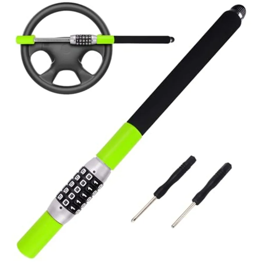 Steering Wheel Lock Car Lock Anti Theft Keyless Extendable Retractable Password 5 Coded Combination Lock Heavy Duty Universal F
Steering Wheel Lock Car Lock Anti Theft Keyless Extendable Retractable Password 5 Coded Combination Lock Heavy Duty Universal F