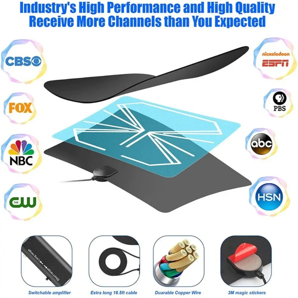 New 4K HDTV Antenna 1080p Receiver Signal Enhancer TV Receiver Free HD Channels Digital Amplifier Booster Home
New 4K HDTV Antenna 1080p Receiver Signal Enhancer TV Receiver Free HD Channels Digital Amplifier Booster Home