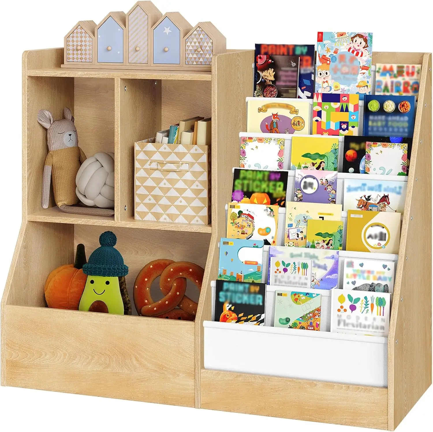 39.4"" Kids Bookshelf And Toy Storage, 7 Layer Kids Book Sling Shelf, Toddler Bookshelf, Kids Bookcase, Toy Organizer Cabinet,
39.4"" Kids Bookshelf And Toy Storage, 7 Layer Kids Book Sling Shelf, Toddler Bookshelf, Kids Bookcase, Toy Organizer Cabinet,