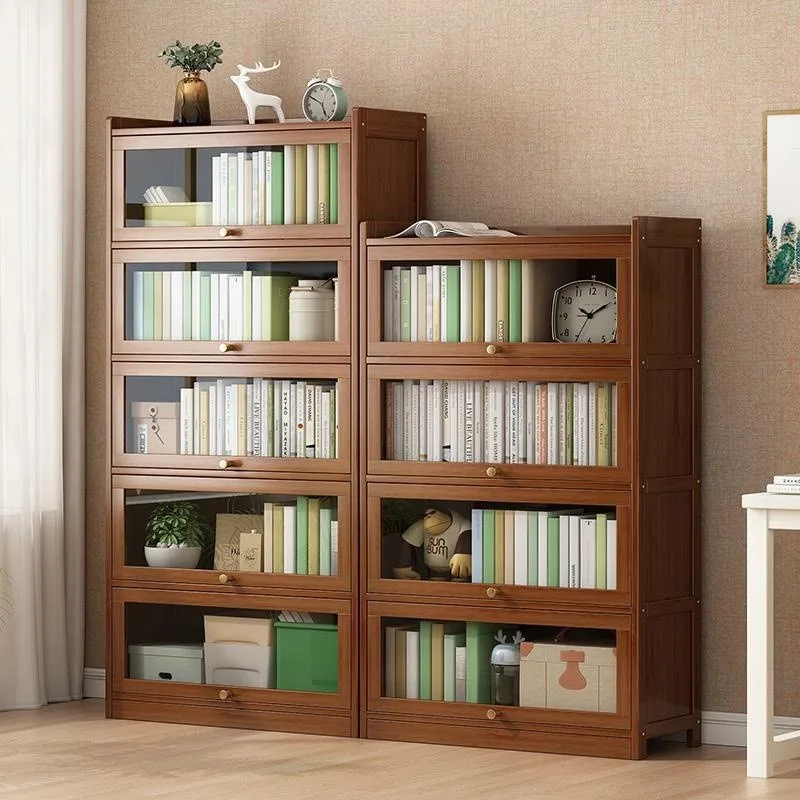 Bookshelf storage, floor-to-ceiling, multi-layer with door, children, simple display in the living room, storage rack.
Bookshelf storage, floor-to-ceiling, multi-layer with door, children, simple display in the living room, storage rack.