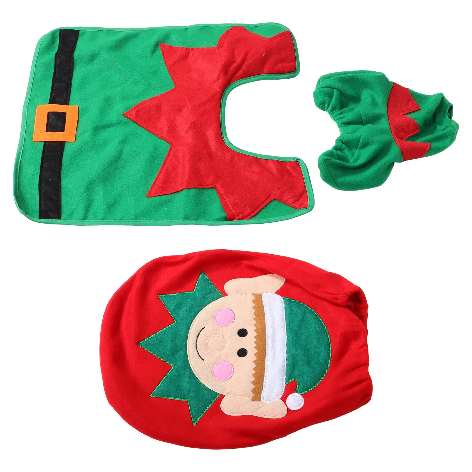 3Pcs Christmas Toilet Seat Cover and Rug Set Adorable Holiday Bathroom Decoration Xmas Home Decor Standard Round Oval Toilets
3Pcs Christmas Toilet Seat Cover and Rug Set Adorable Holiday Bathroom Decoration Xmas Home Decor Standard Round Oval Toilets