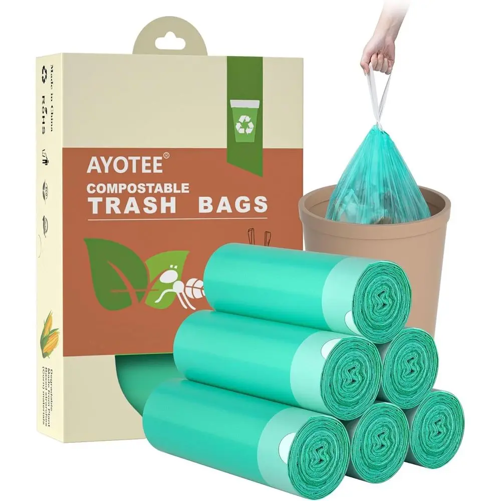 4 Gallon Compostable Trash Bags, 100 Pack, Strong & Unscented, Ideal for Small Wastebaskets, Kitchen, Bathroom, Car, Pet Use
4 Gallon Compostable Trash Bags, 100 Pack, Strong & Unscented, Ideal for Small Wastebaskets, Kitchen, Bathroom, Car, Pet Use
